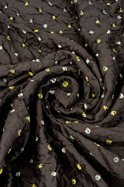 Black Kurti Mul Cotton Jamdani