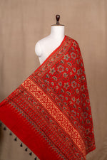 Maroon Ajarakh Cotton Block Print