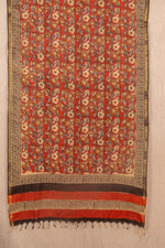 Maroon Cotton Block Print