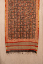 Black Cotton Block Print