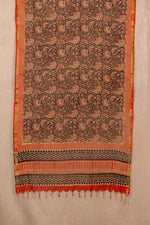 Black Cotton Block Print