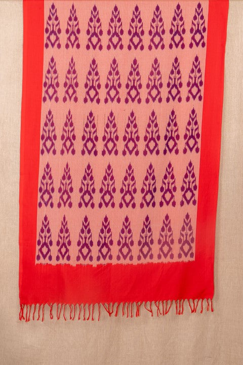 Light Pink Ikat Cotton Ikat