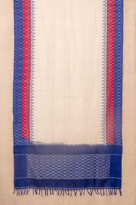 White Ikat Cotton Ikat