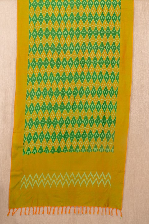 Green Ikat Cotton Ikat