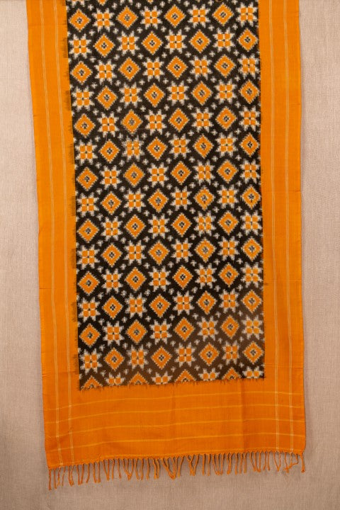 Black/Rust Teliya Ikat Cotton Tie & Dye