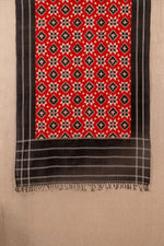 Red/Black Teliya Ikat Cotton Tie & Dye