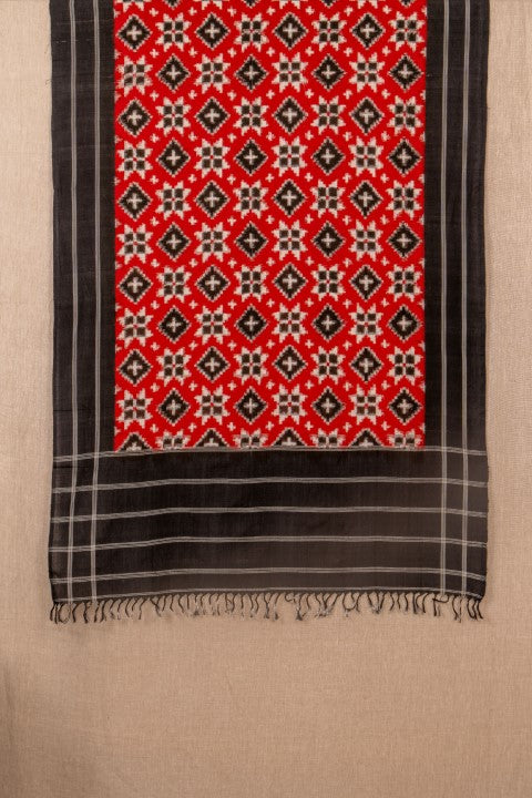 Red/Black Teliya Ikat Cotton Tie & Dye