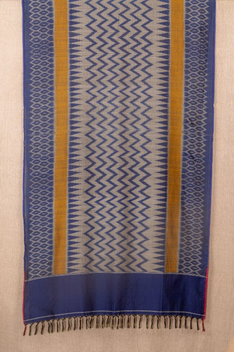 Blue Ikat Cotton Tie & Dye
