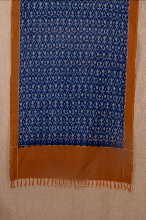 Blue Ikat Cotton Tie & Dye