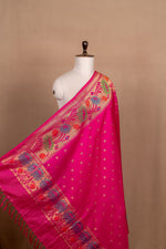 Pink Cutwork Buti Pure Silk Handloom