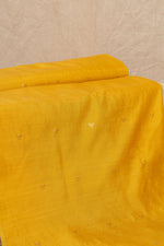 Yellow Cutwork Buti Chiniya Silk Handwoven