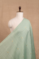 Pastal SkyBlue Cutwork Buti Chiniya Silk Handwoven