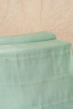 Pastal SkyBlue Cutwork Buti Chiniya Silk Handwoven