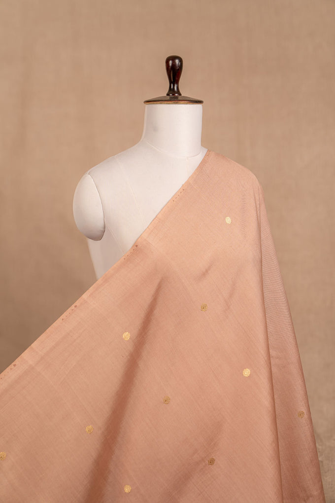 Pastal Pink Cutwork Buti Chiniya Silk Handwoven
