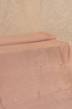 Pastal Pink Cutwork Buti Chiniya Silk Handwoven