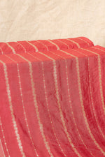 Maroon Cutwork Buti Mulberry Silk Handwoven
