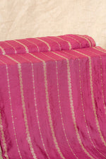 Magenta Cutwork Buti Mulberry Silk Handwoven