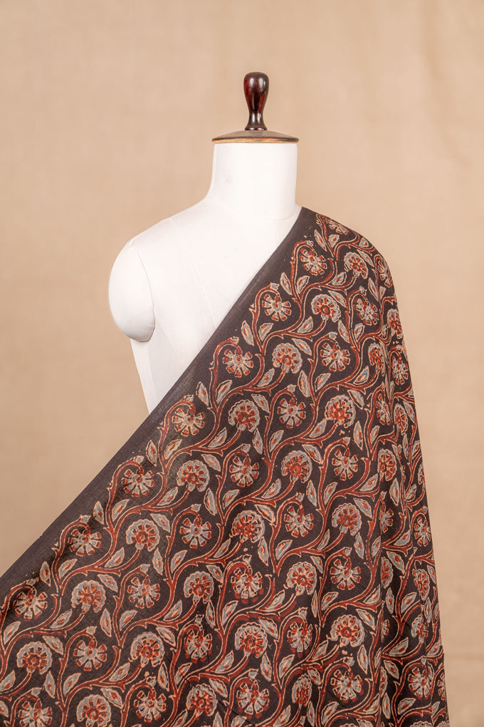 Black Ajrakh Cotton Block Print