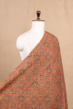 Brown Ajrakh Cotton Block Print