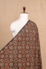 Black Ajrakh Cotton Block Print