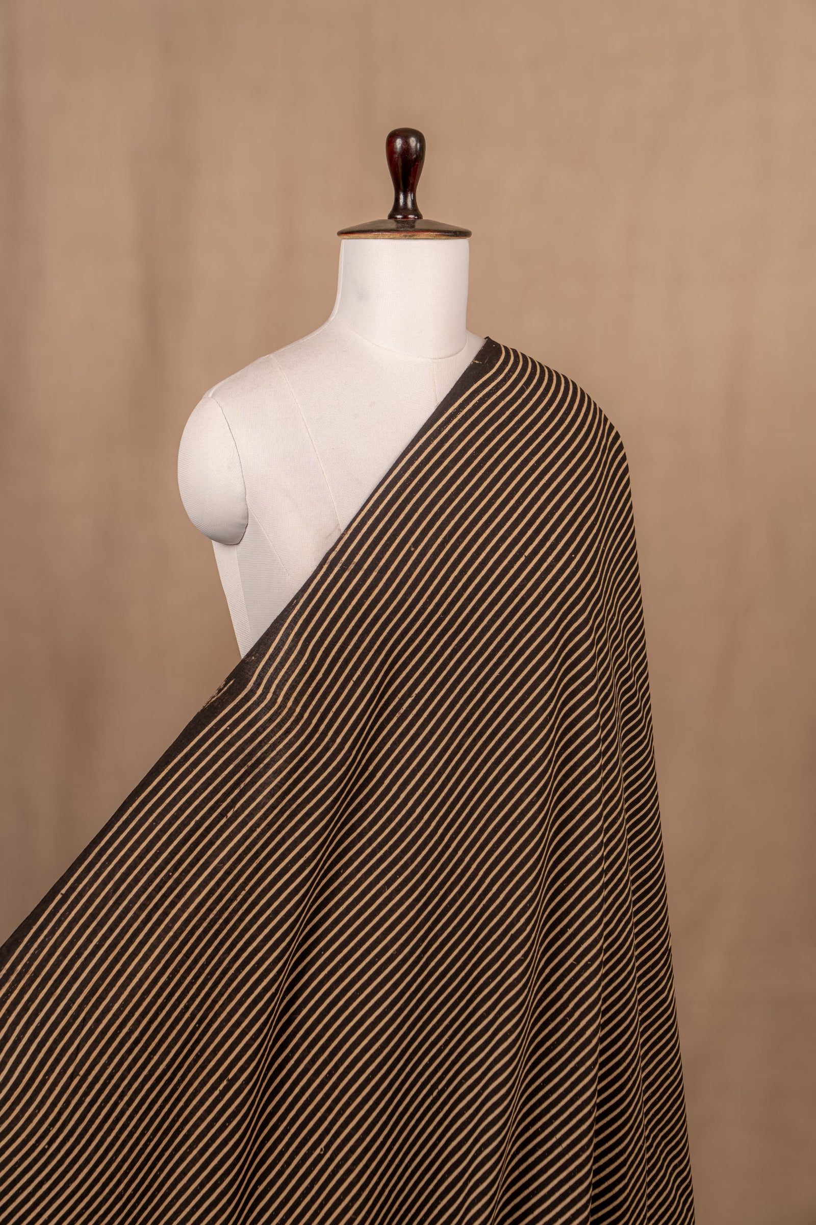 Black Ajrakh Cotton Block Print