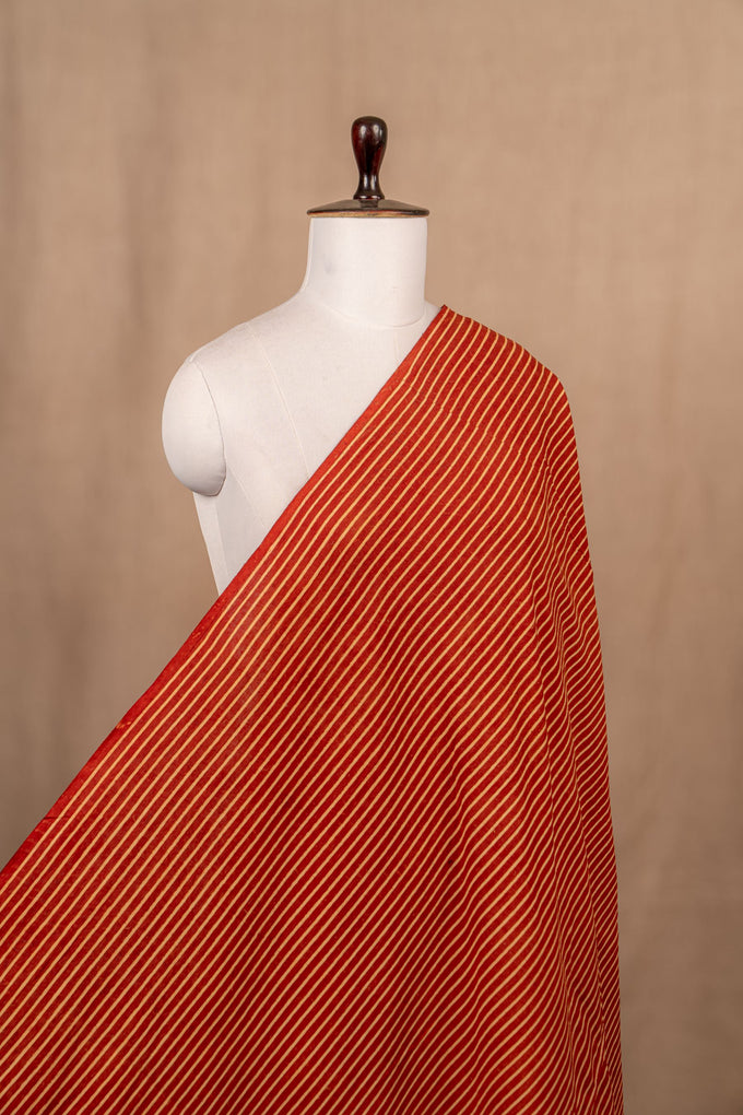 Maroon Ajrakh Cotton Block Print