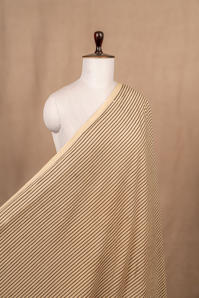 Cream Ajrakh Cotton Block Print