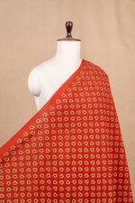 Brick Ajrakh Cotton Block Print