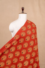 Brick Ajrakh Cotton Block Print