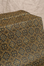 Black Ajrakh Modal Block Print