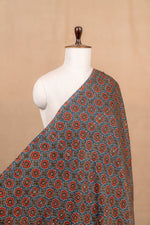 Blue Ajrakh Modal Block Print