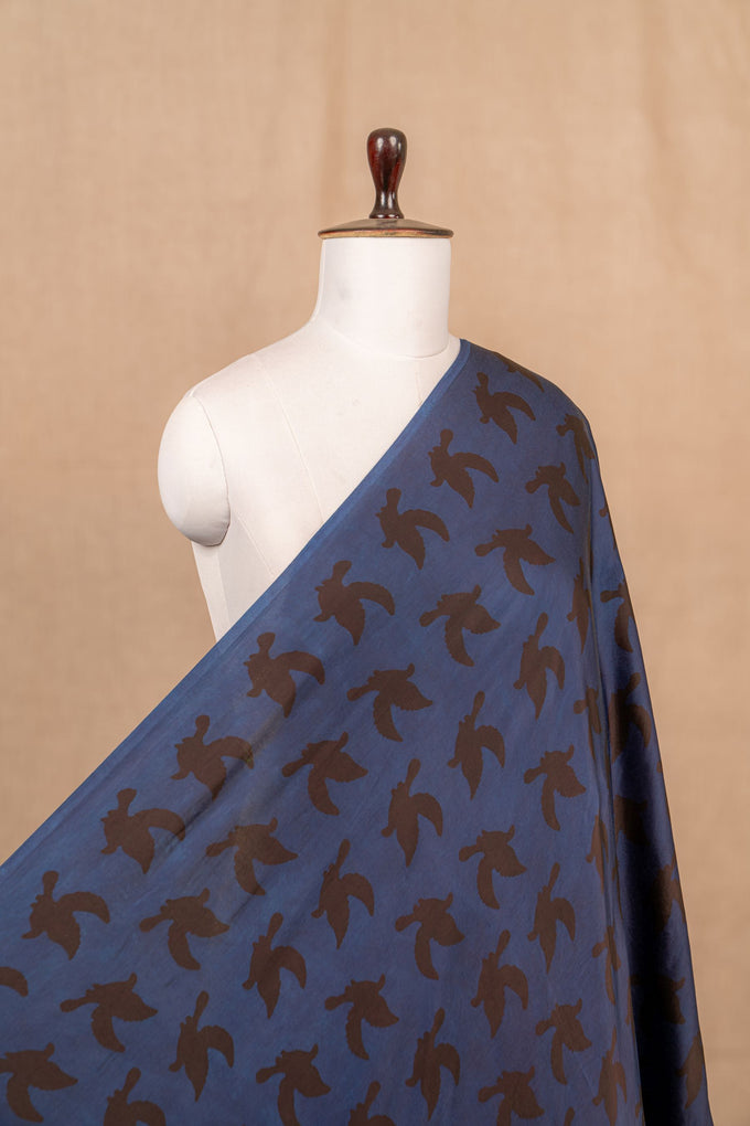 Blue Ajrakh Modal Block Print