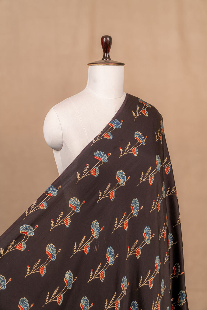 Black Ajrakh Modal Block Print