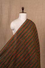 Green Ajarakh Cotton Block Print