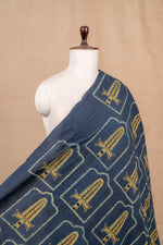 Blue Ajrakh Cotton Block Print