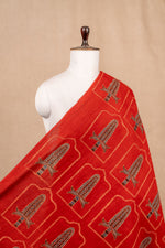 Red Ajrakh Cotton Block Print