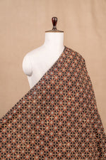 Black Ajarakh Cotton Block Print