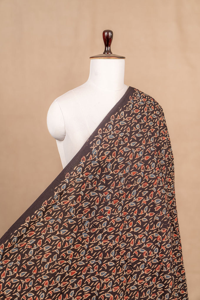 Black Ajrakh Cotton Block Print