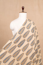 Cream Ajrakh Cotton Block Print