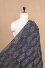 Indigo Ajrakh Cotton Block Print
