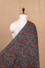 Blue Ajrakh Cotton Block Print