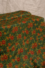 Green Ajrakh Cotton Block Print