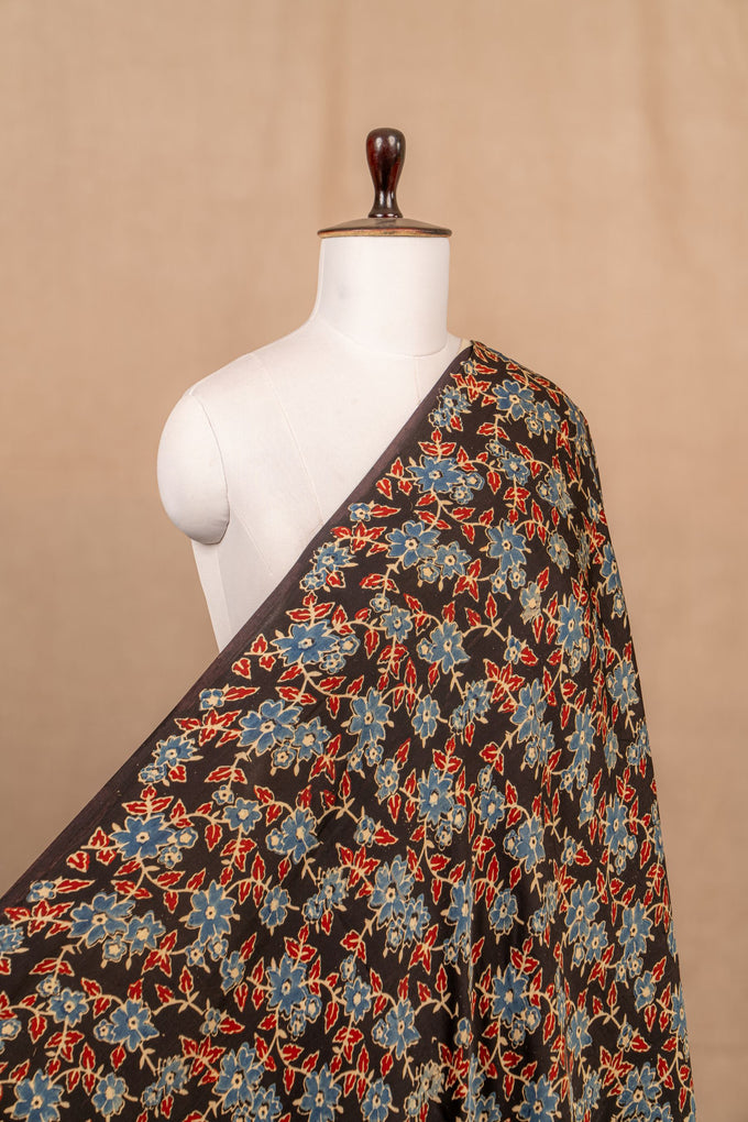 Black Ajrakh Cotton Block Print