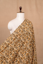 Off White Bagru And Dabu Cotton Block Print