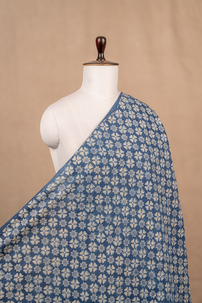 Indigo Bagru And Dabu Cotton Block Print