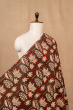 Brown Bagru And Dabu Cotton Block Print