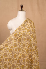Off White Dabu & Bagru Cotton Block Print
