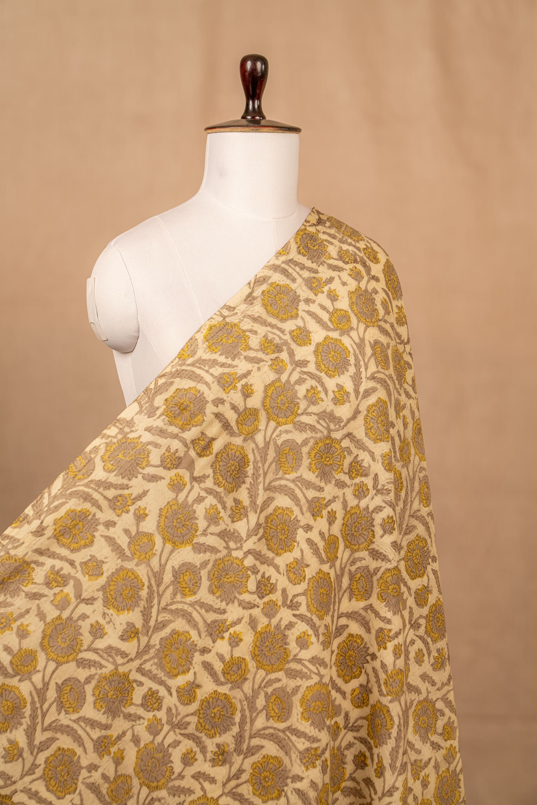 Off White Dabu & Bagru Cotton Block Print