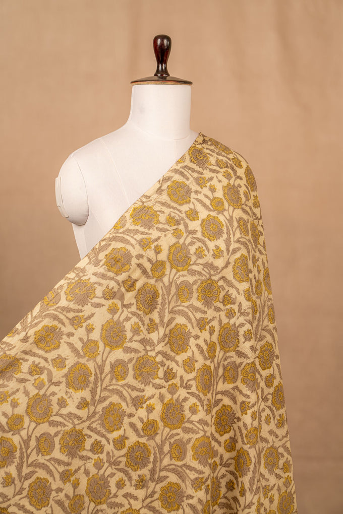 Off White Dabu & Bagru Cotton Block Print