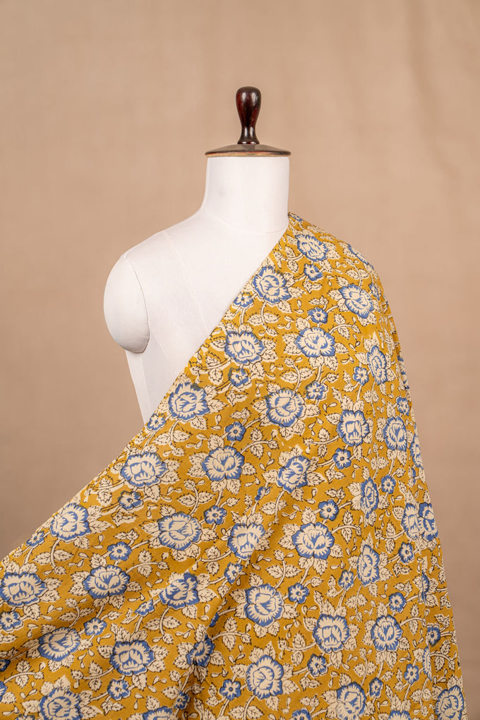 Yellow Dabu & Bagru Cotton Block Print